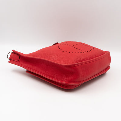 Evelyne III 29 Rouge Tomate Leather Two-Tone Strap