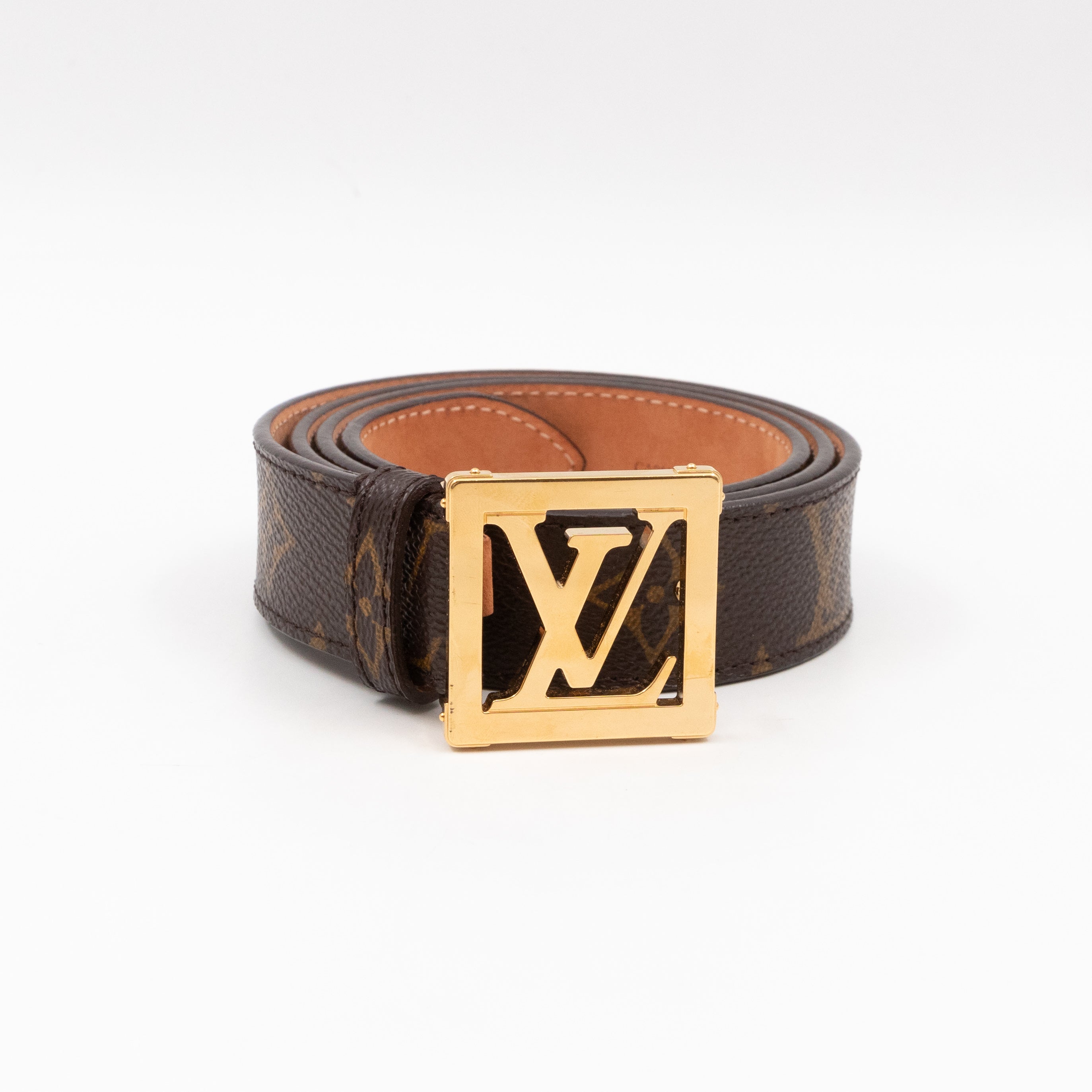 Louis Vuitton LV Frame Belt Monogram 85 34 Queen Station