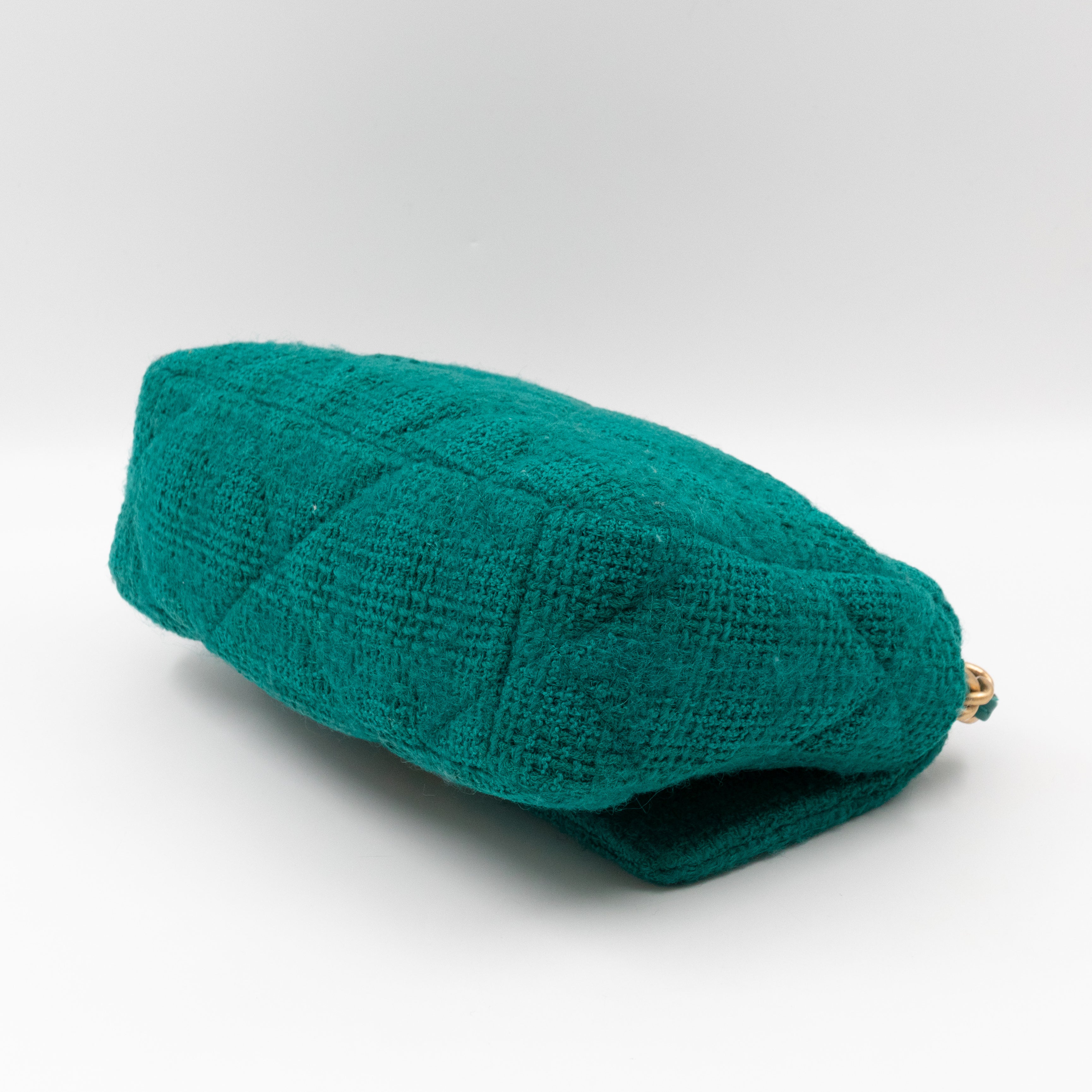 Chanel 19 Small Turquoise Tweed