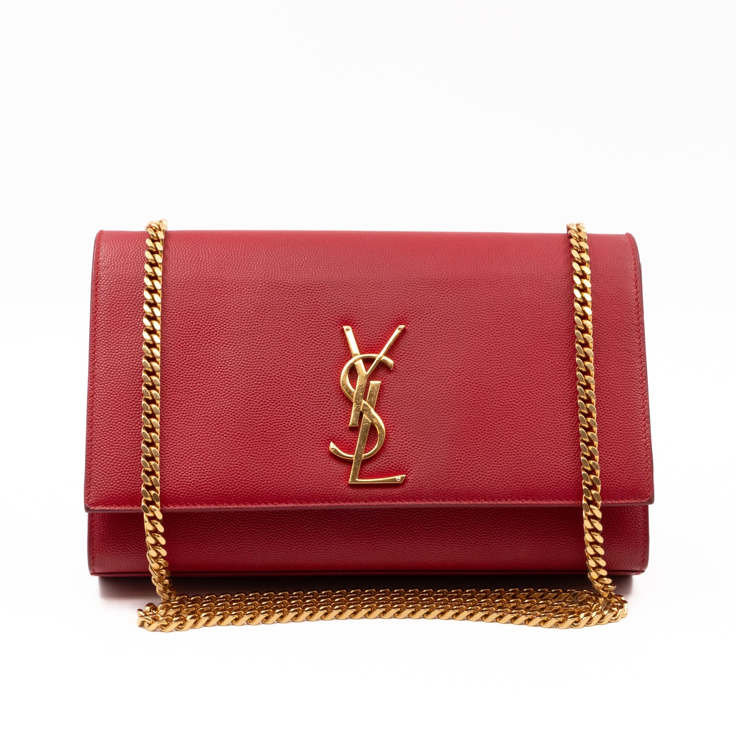 Kate Medium Red Grained Leather