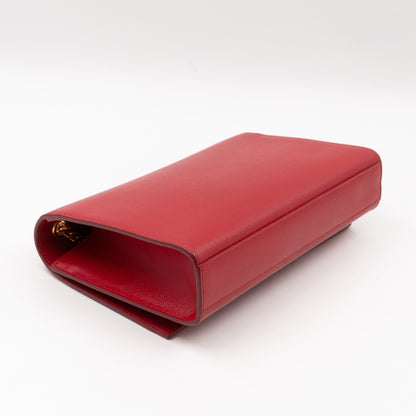 Kate Medium Red Grained Leather