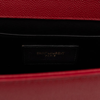 Kate Medium Red Grained Leather