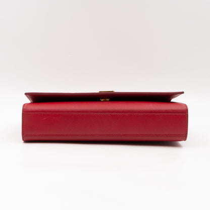 Kate Medium Red Grained Leather