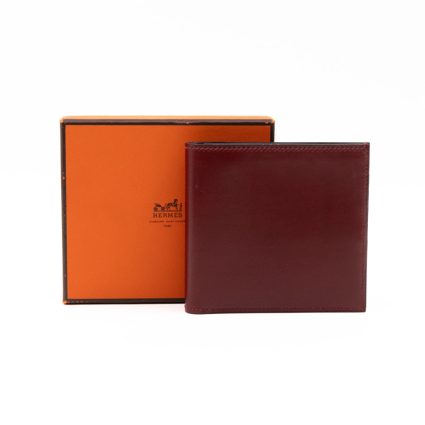 MC2 Bi-Fold Wallet Burgundy Leather