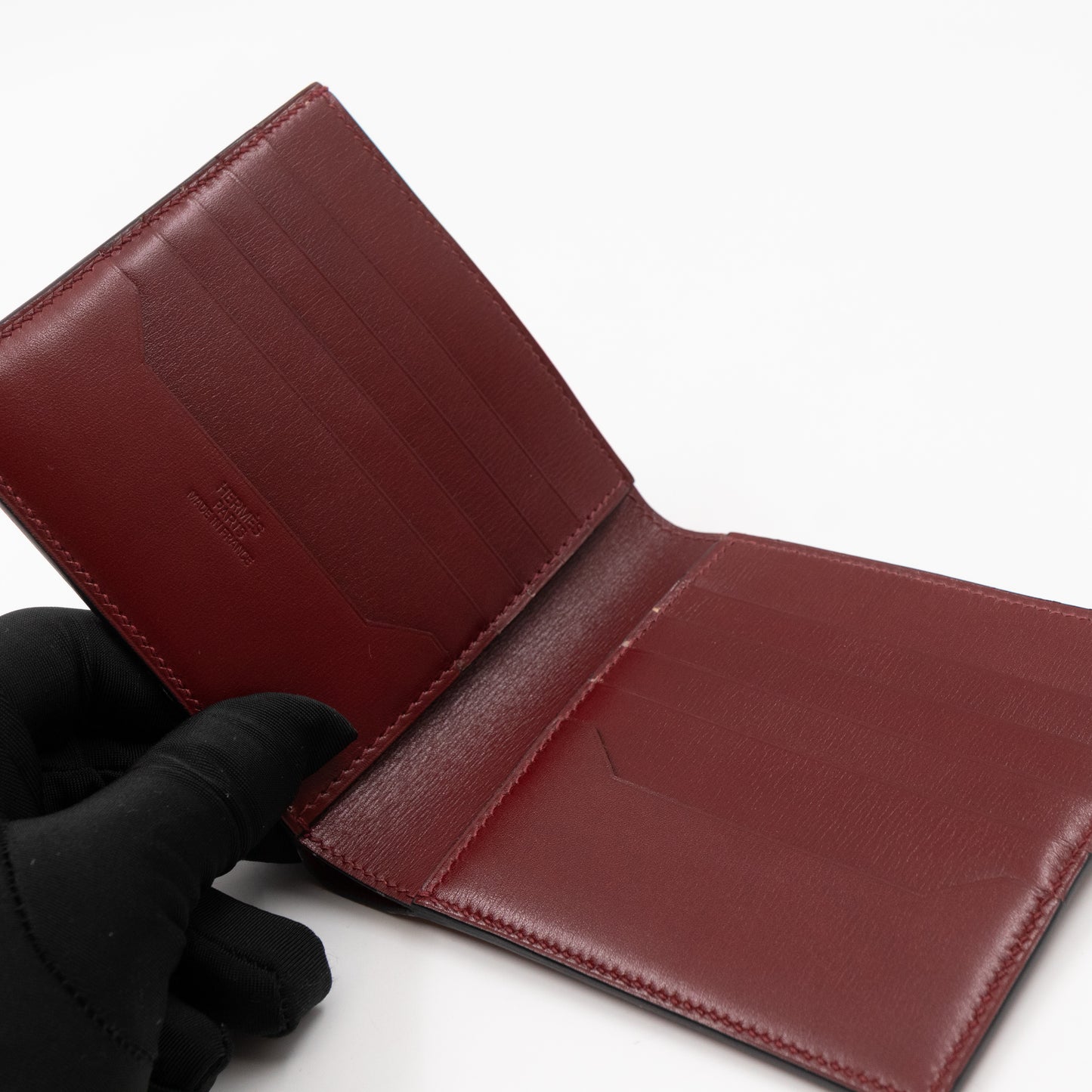 MC2 Bi-Fold Wallet Burgundy Leather