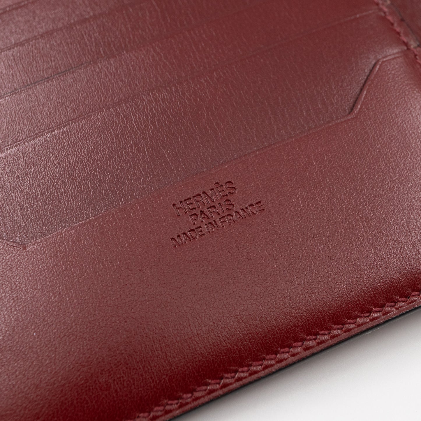 MC2 Bi-Fold Wallet Burgundy Leather