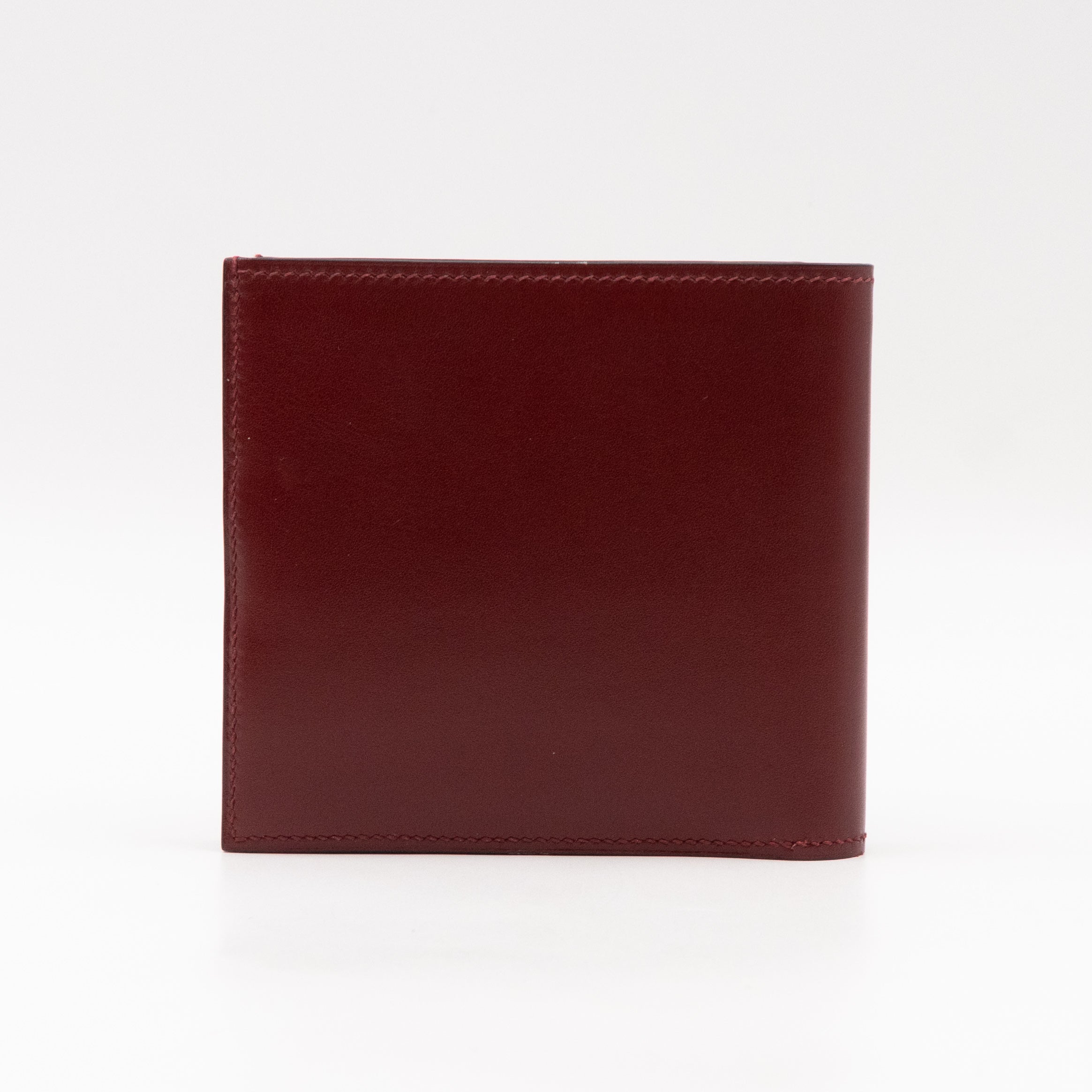 MC2 Bi-Fold Wallet Burgundy Leather
