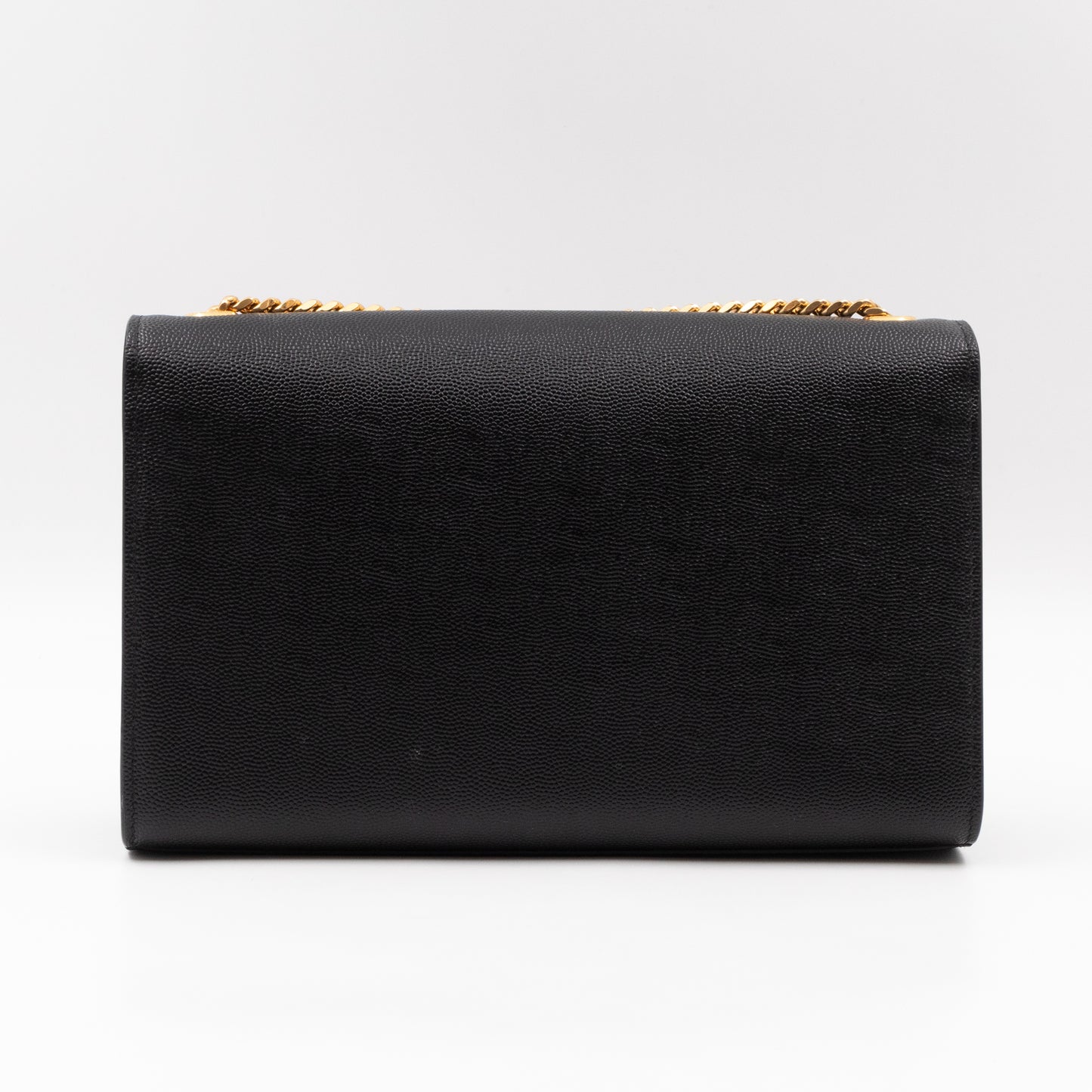 Kate Medium Black Grained Leather