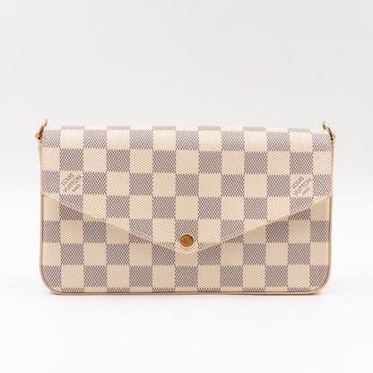 Pochette Felicie Damier Azur