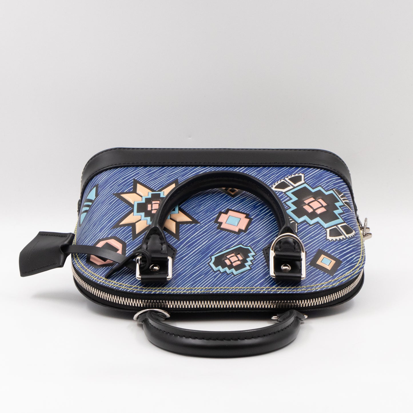 Alma BB Blue Azteque Epi Leather