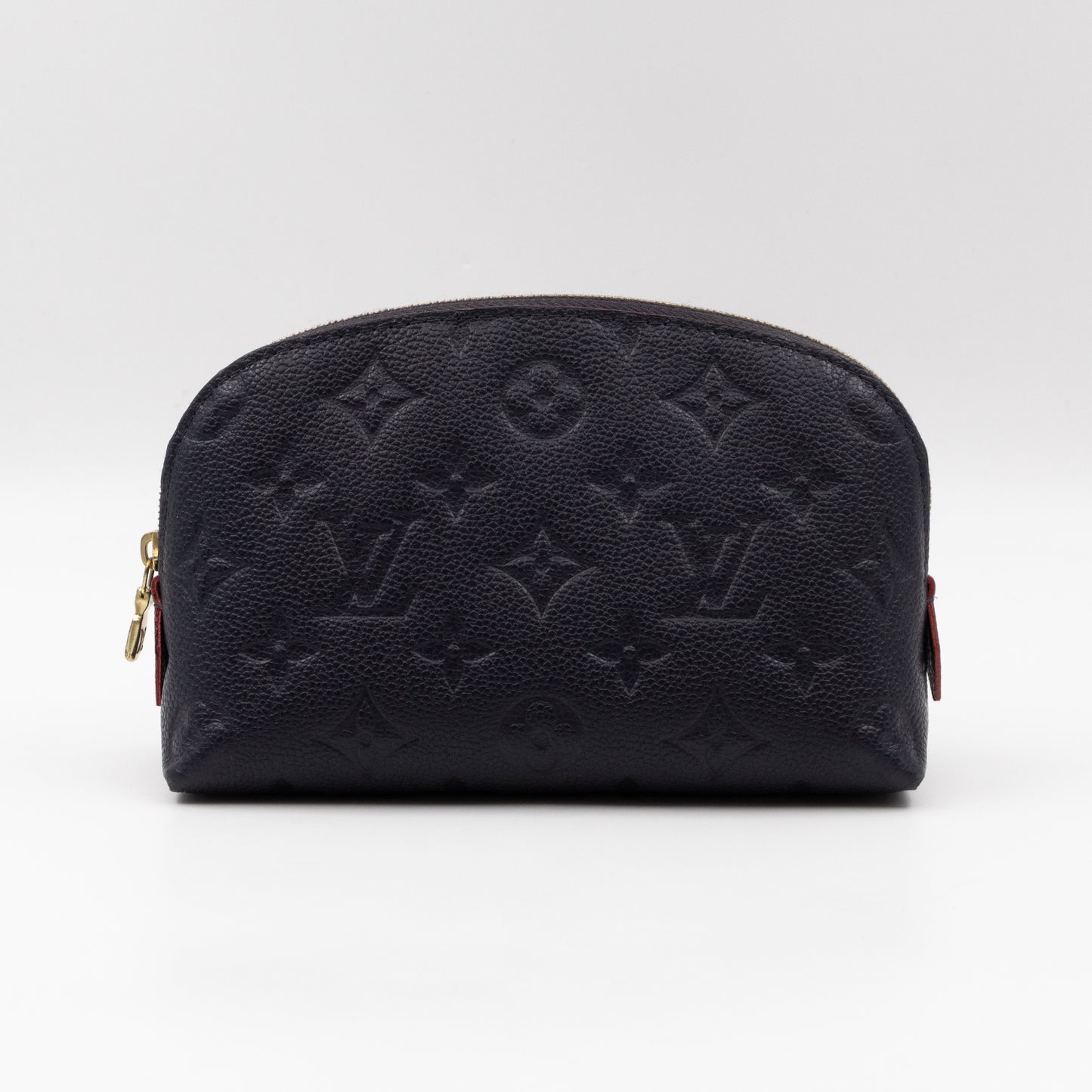 Cosmetic Pouch PM Navy Blue Monogram Empreinte