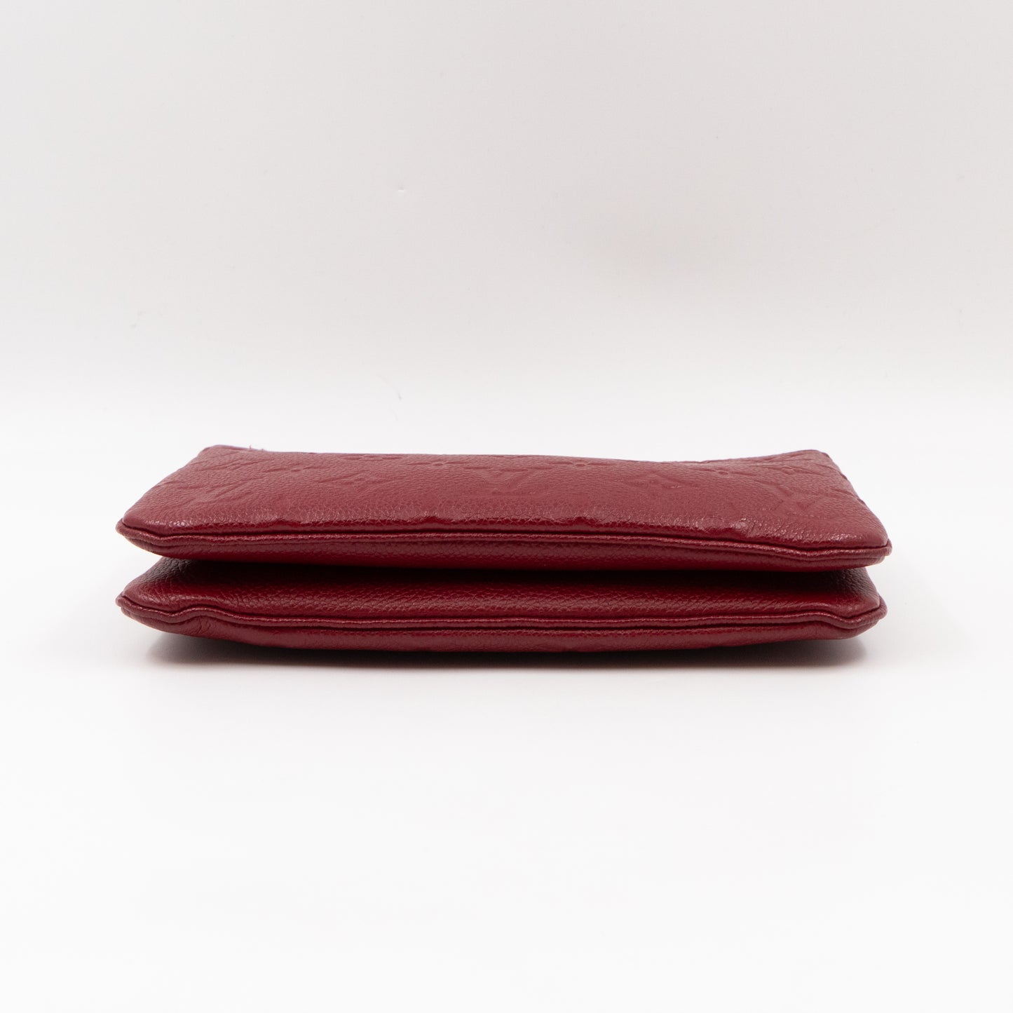 Double Zip Pochette Cherry Berry Monogram Empreinte