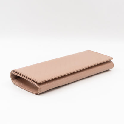 Broadway Clutch Beige Microguccissima Patent Leather