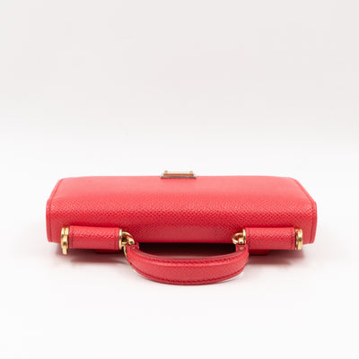 Sicily Von Belt Bag with Crystal Chain Pink Leather