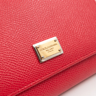 Sicily Von Belt Bag with Crystal Chain Pink Leather