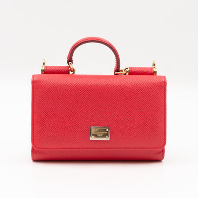 Sicily Von Belt Bag with Crystal Chain Pink Leather