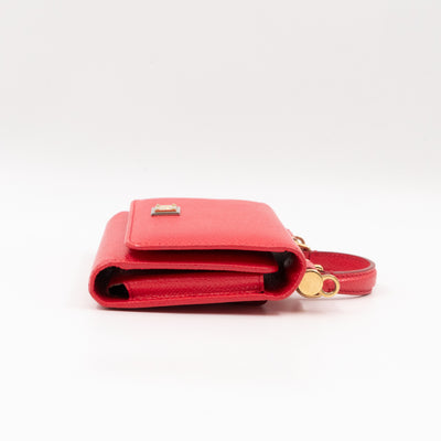 Sicily Von Belt Bag with Crystal Chain Pink Leather