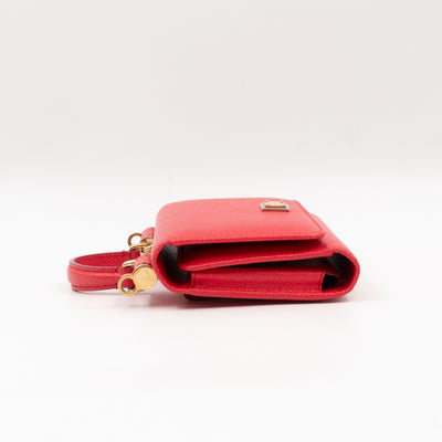 Sicily Von Belt Bag with Crystal Chain Pink Leather