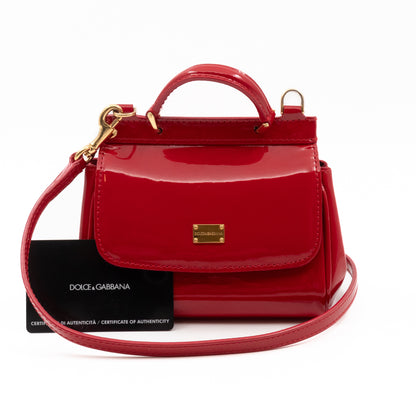 Micro Sicily Red Patent Leather