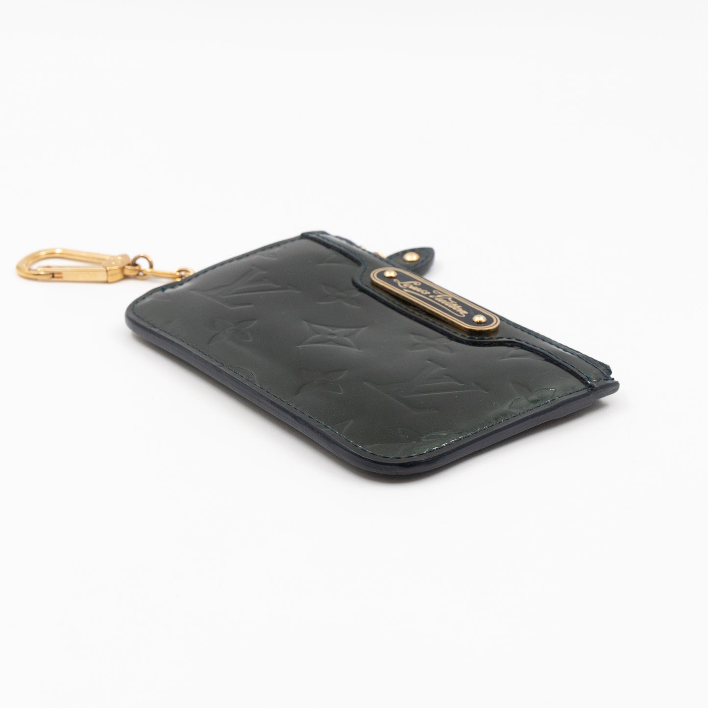 Key Pouch Dark Green Vernis