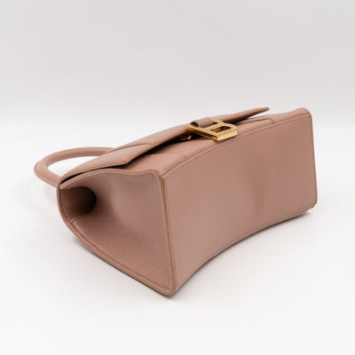 Hourglass Small Bag Box Rose Beige Calfskin