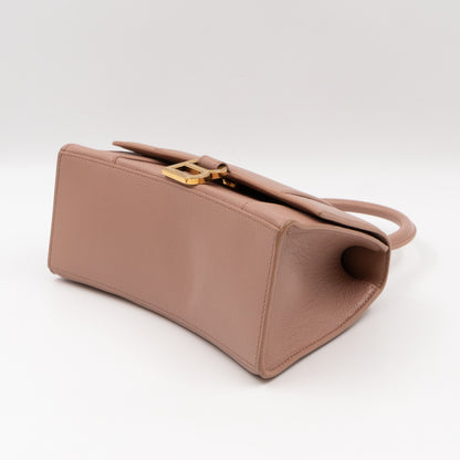 Hourglass Small Bag Box Rose Beige Calfskin