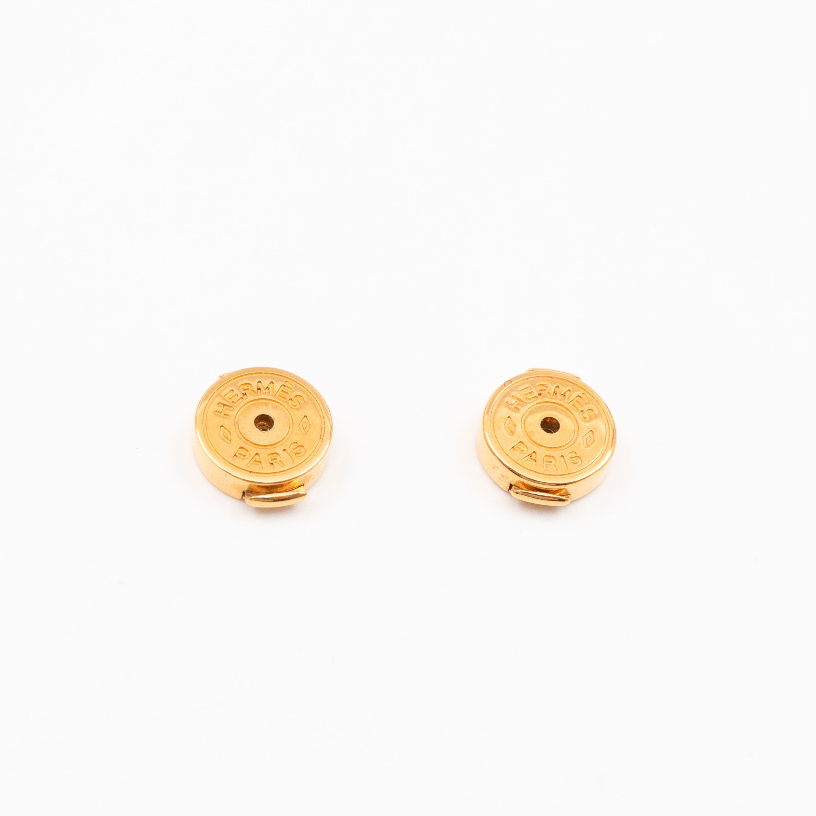Pop H Earrings Red & Gold