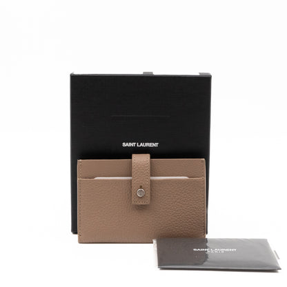 Sac de Jour Card Holder Beige Leather