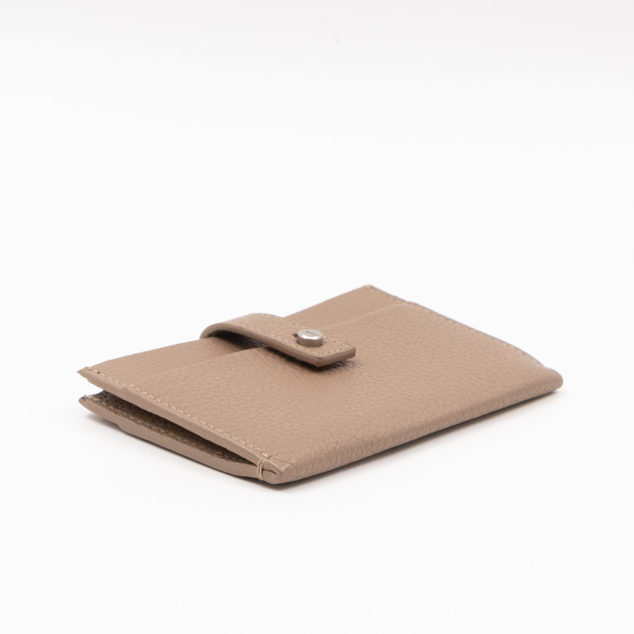 Sac de Jour Card Holder Beige Leather