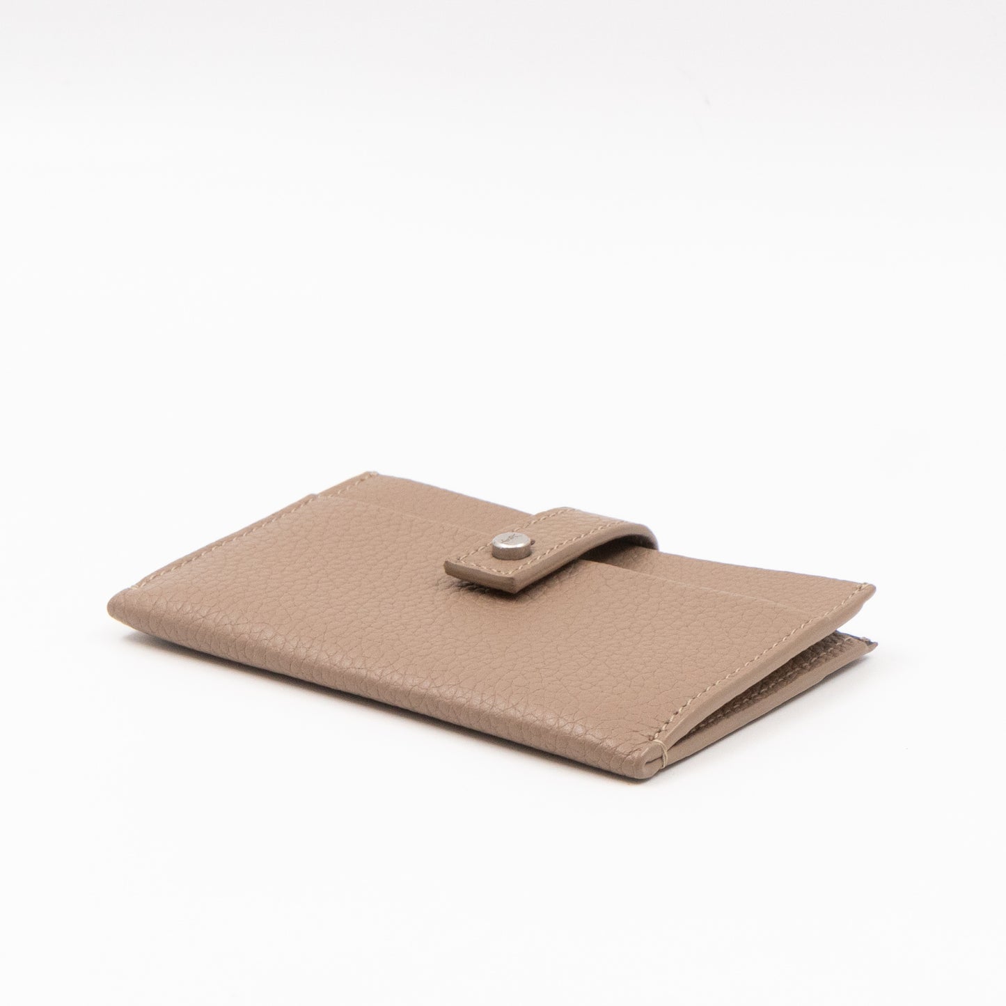 Sac de Jour Card Holder Beige Leather