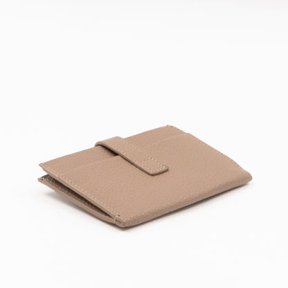 Sac de Jour Card Holder Beige Leather