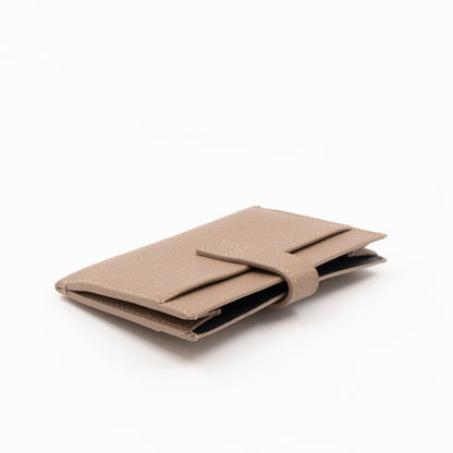 Sac de Jour Card Holder Beige Leather