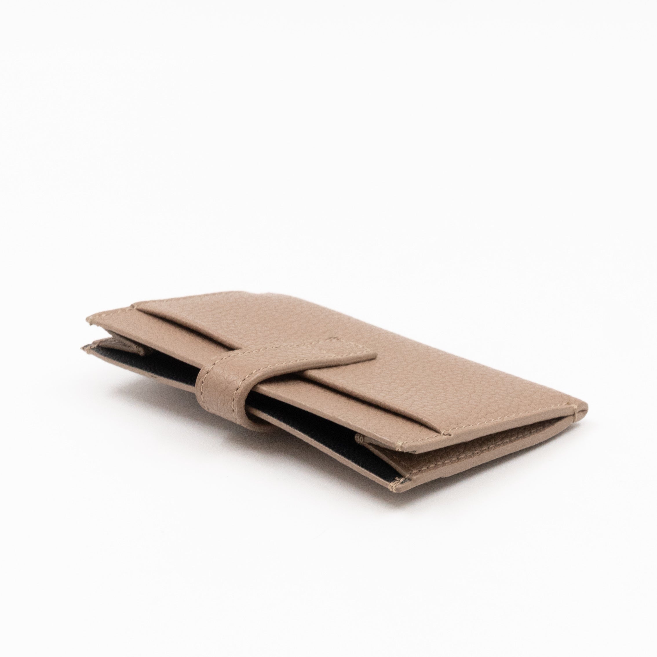 Sac de Jour Card Holder Beige Leather