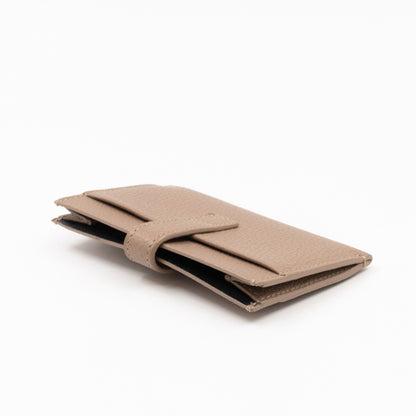 Sac de Jour Card Holder Beige Leather