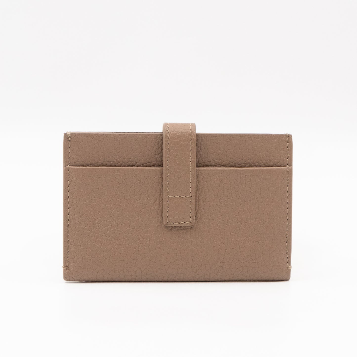 Sac de Jour Card Holder Beige Leather