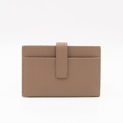 Sac de Jour Card Holder Beige Leather