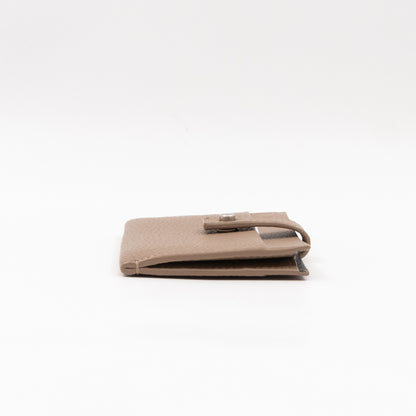 Sac de Jour Card Holder Beige Leather