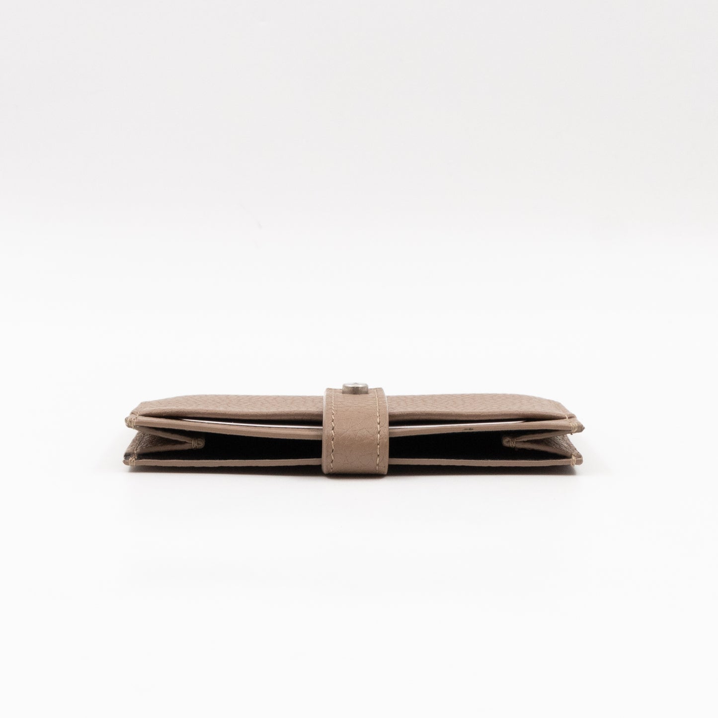 Sac de Jour Card Holder Beige Leather