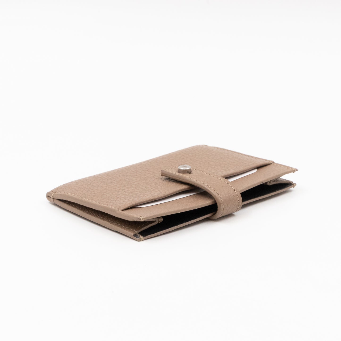 Sac de Jour Card Holder Beige Leather