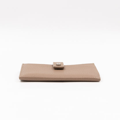 Sac de Jour Card Holder Beige Leather