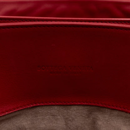 Roma Large Intrecciato Burgundy Leather