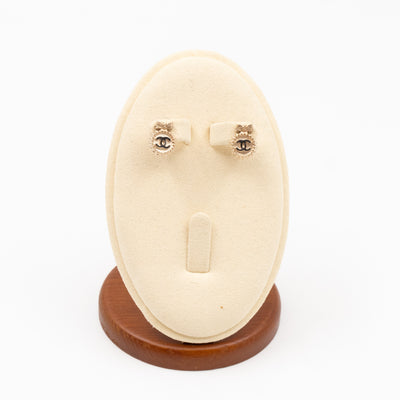 CC Bow Earrings Gold