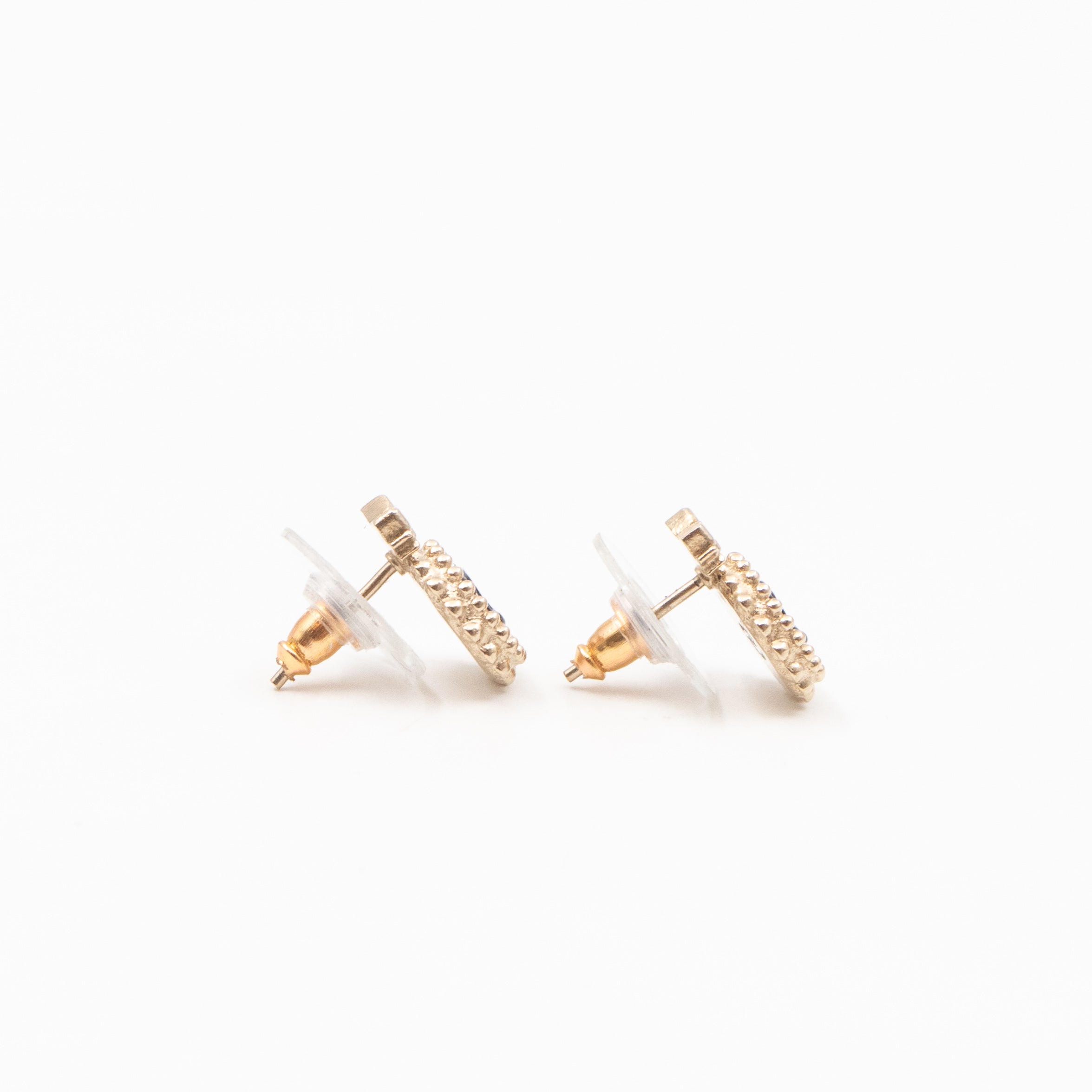 CC Bow Earrings Gold