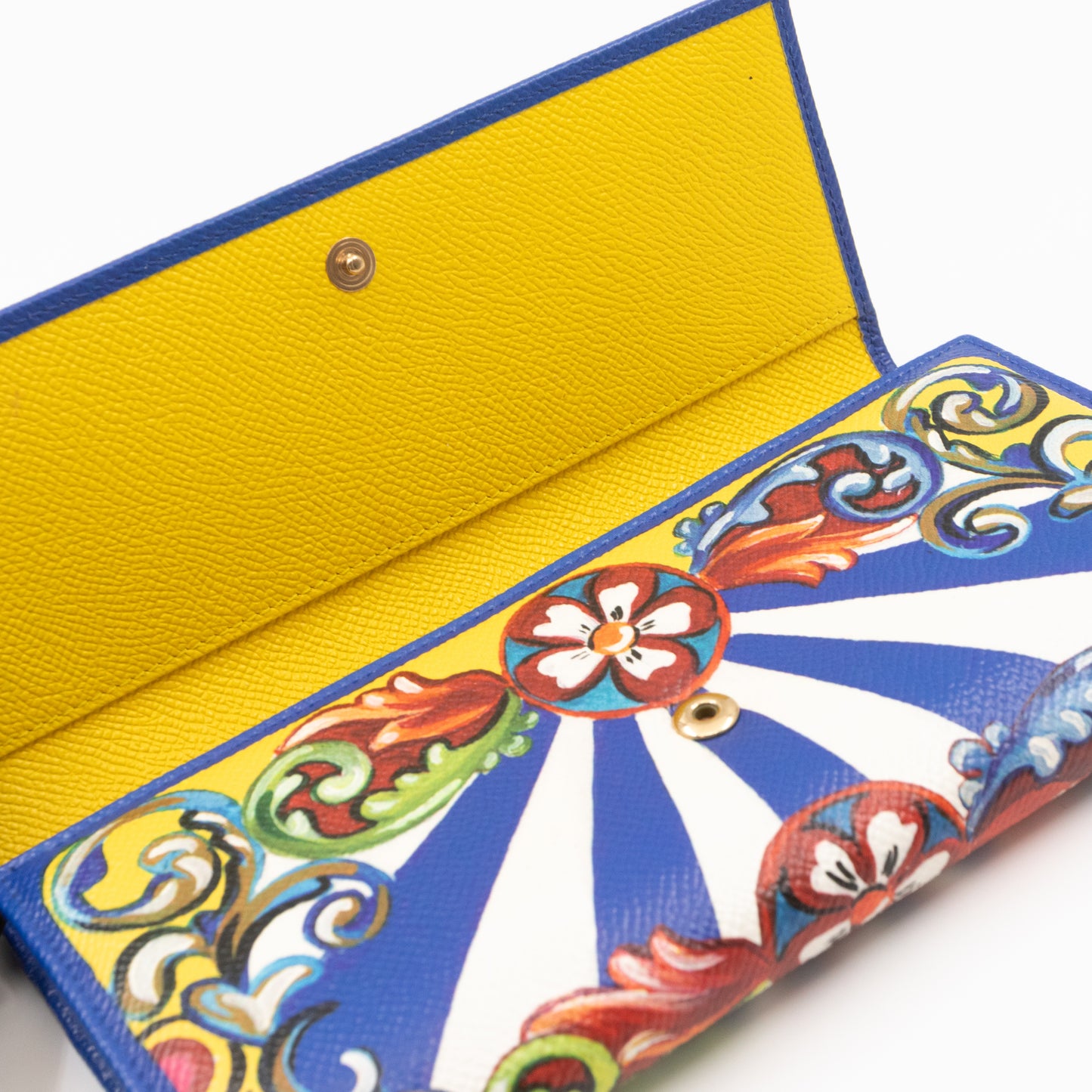 Flap Wallet Teatro Dei Pupi Print Leather