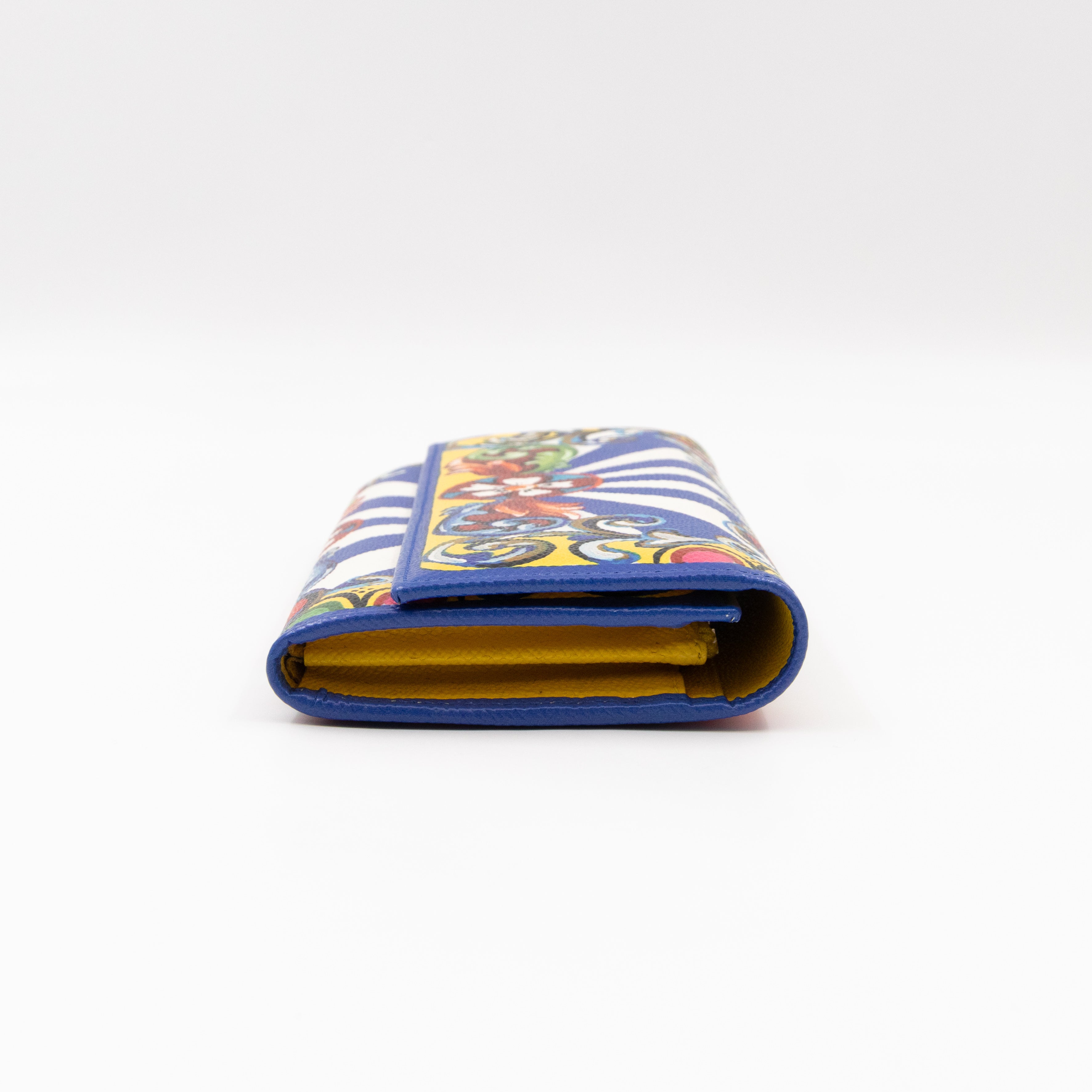 Flap Wallet Teatro Dei Pupi Print Leather