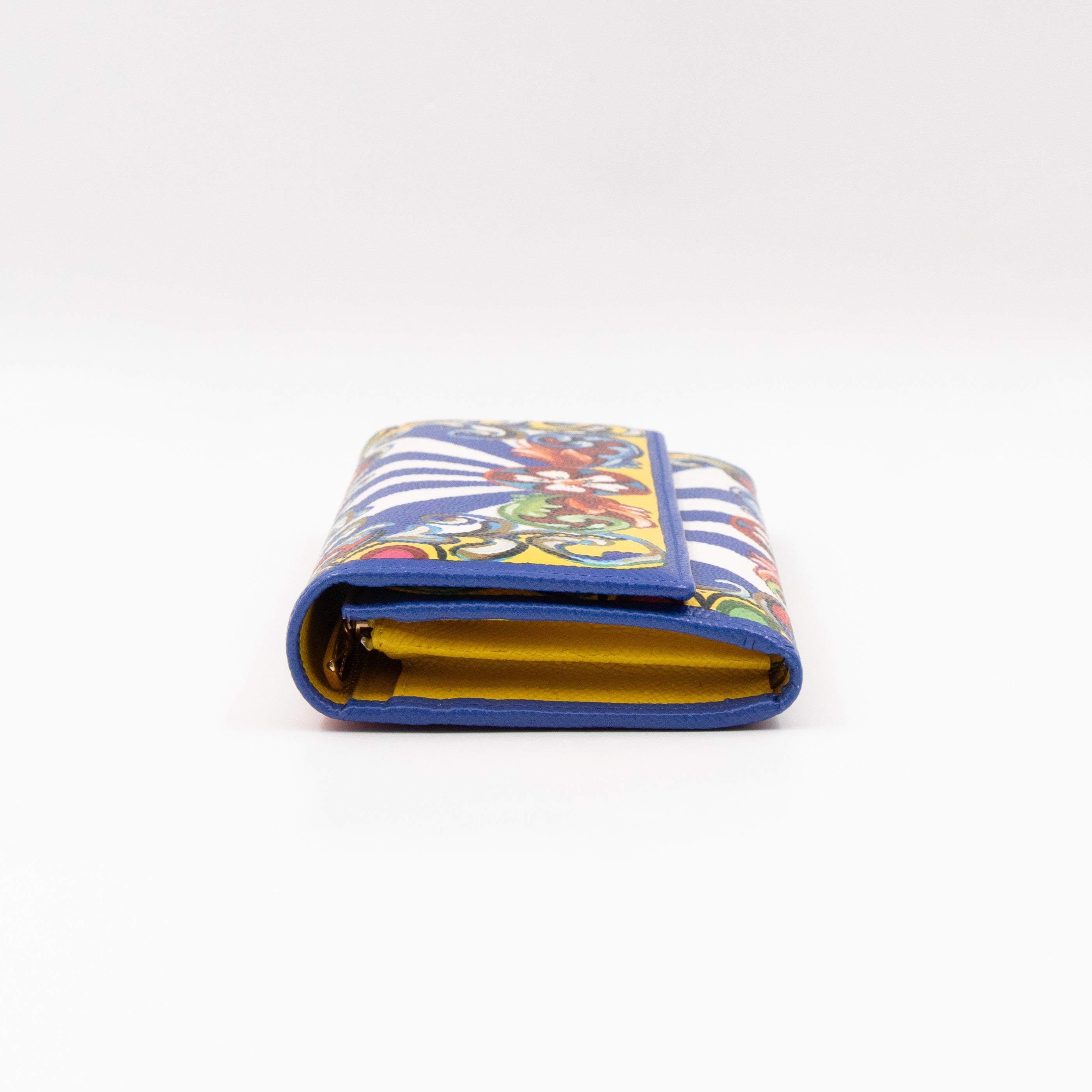 Flap Wallet Teatro Dei Pupi Print Leather