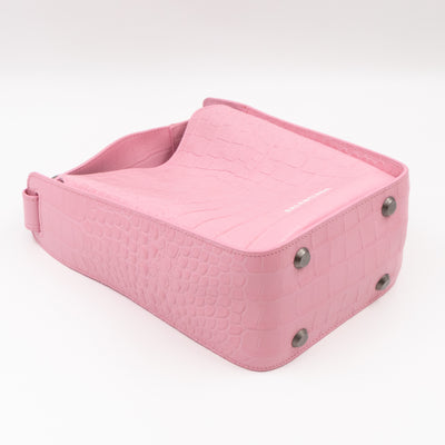 Tool 2.0 XS North-South Tote Bag Light Pink Embossed Calfskin