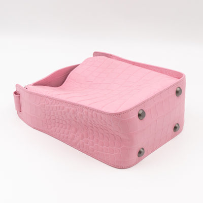 Tool 2.0 XS North-South Tote Bag Light Pink Embossed Calfskin