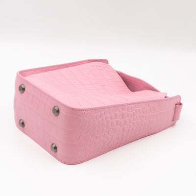 Tool 2.0 XS North-South Tote Bag Light Pink Embossed Calfskin