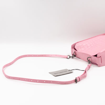 Tool 2.0 XS North-South Tote Bag Light Pink Embossed Calfskin